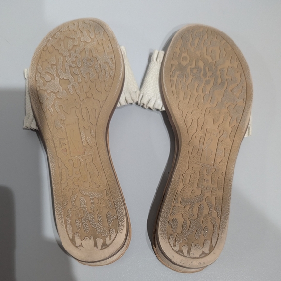Joie Ruffle Eidel Tan Beige Neutral Slide/Sandals size 7 - Picture 6 of 10